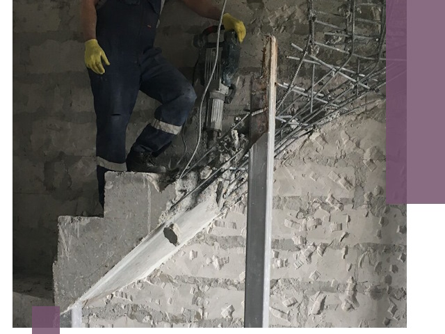 Демонтаж металлических и бетонных лестниц в Благовещенске