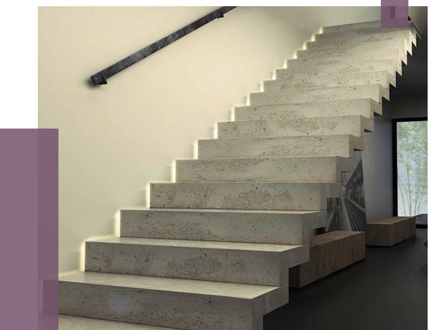 Облицовка бетонных лестниц в Благовещенске от 4674 руб/м2