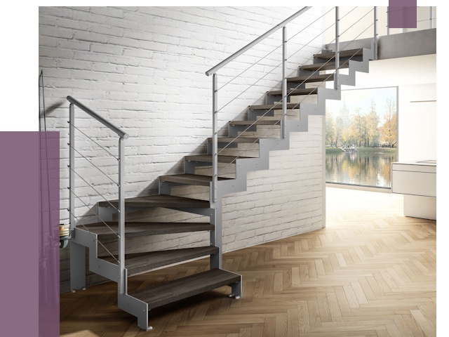 Г-образные лестницы под ключ в Благовещенске от 37649 руб. | ПРОЛЁТ-Бгв