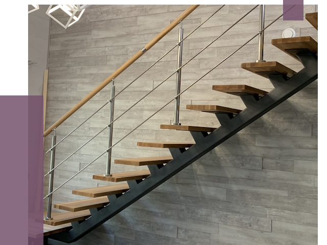 Изготовление лестниц на монокосоуре в Благовещенске от 77376 руб. 