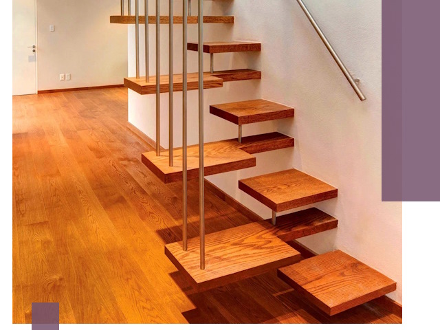 Лестницы «гусиный шаг» на заказ в Благовещенске для узких пространств