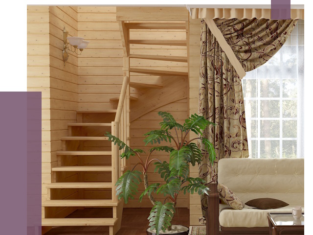 Лестницы для дачи в Благовещенске от 77116 руб.  | ПРОЛЁТ-Бгв