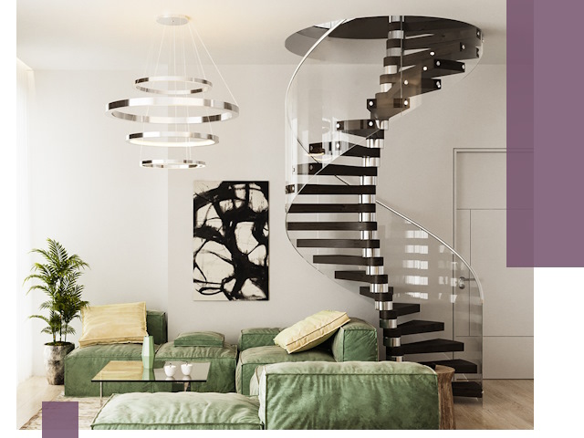 Лестницы для двухуровневой квартиры в Благовещенске — изготовление и монтаж