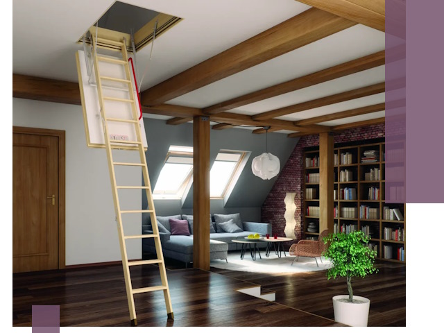 Чердачные лестницы под ключ в Благовещенске: изготовление и монтаж