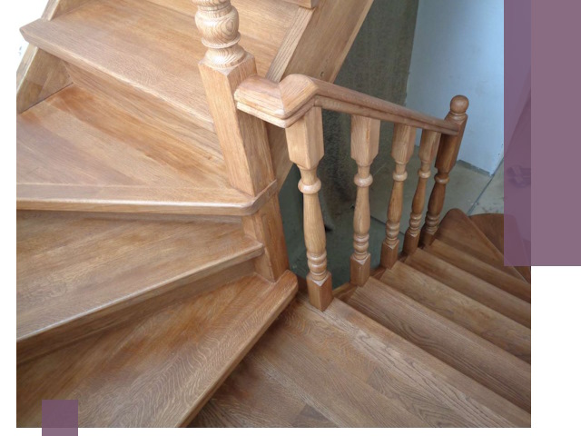 Дубовые лестницы под ключ в Благовещенске: изготовление и монтаж