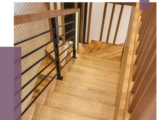 Лестницы из ясеня в Благовещенске под ключ от 10178 руб. 