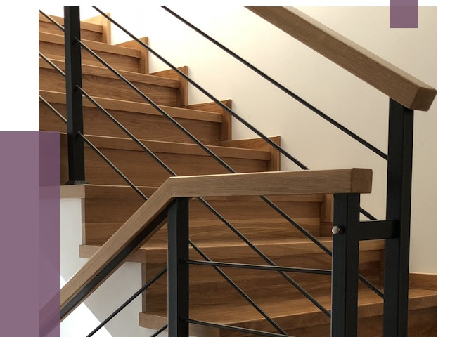 Обшивка металлической лестницы деревом в Благовещенске от 4414 руб. 