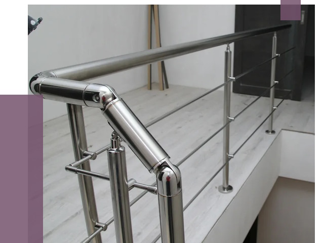 Перила из нержавеющей стали в Благовещенске от 9140 руб. под ключ | ПРОЛЁТ-Бгв