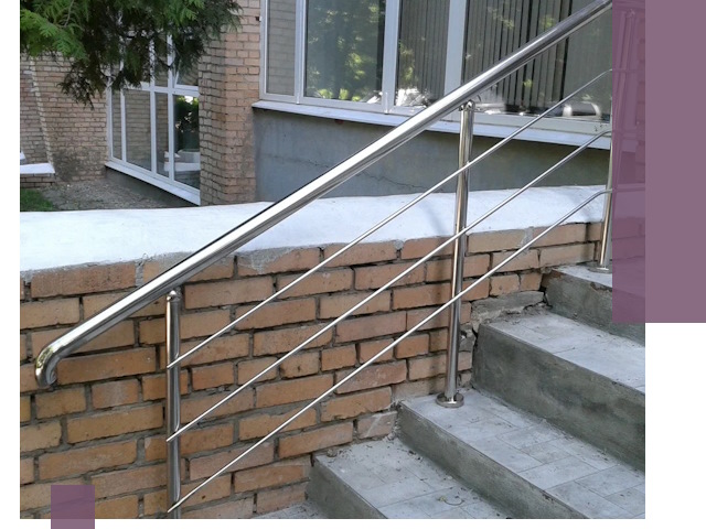 Перила из нержавеющей стали высокого качества в Благовещенске