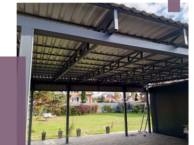 Монтаж навесов в Благовещенске от 7478 руб. — установка навеса | ПРОЛЁТ-Бгв