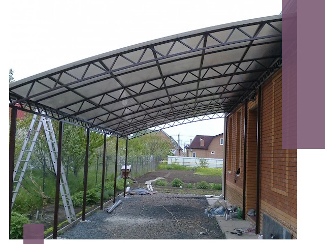 Профессиональный монтаж навесов под ключ в Благовещенске