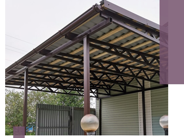 Навесы под ключ в Благовещенске: изготовление, монтаж и гарантия