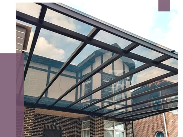 Навесы из поликарбоната в Благовещенске от 8745 руб. под ключ — ПРОЛЁТ-Бгв