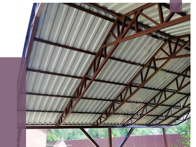 Навесы из профнастила в Благовещенске от 7478 руб. | ПРОЛЁТ-Бгв