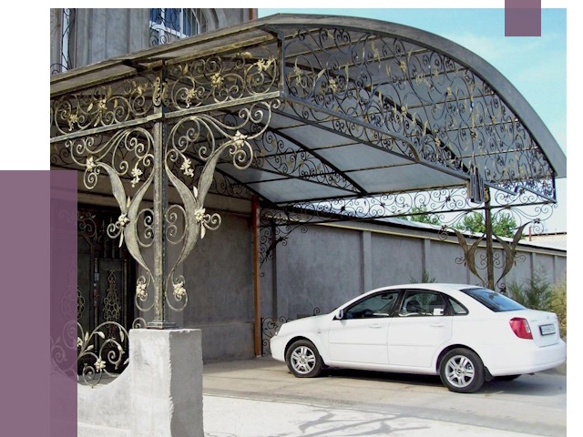 Кованые навесы в Благовещенске от 14800 руб. | ПРОЛЁТ-Бгв