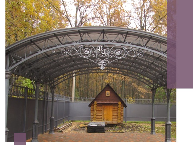 Кованые навесы премиум-класса под заказ в Благовещенске