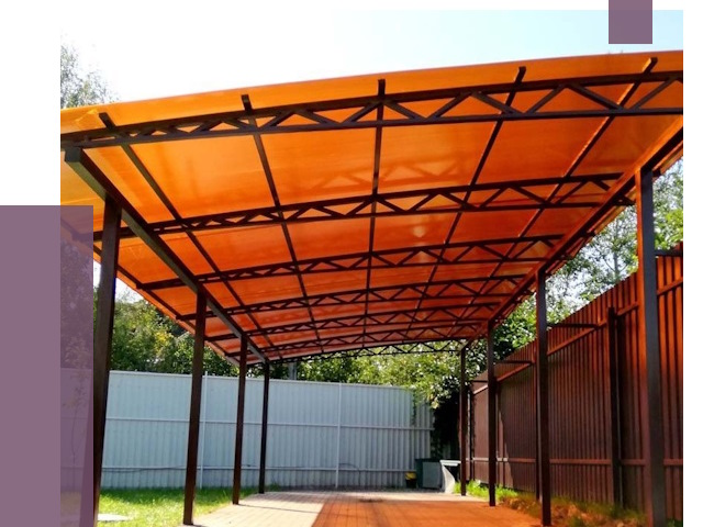 Односкатные навесы под ключ в Благовещенске от 13346 руб. 