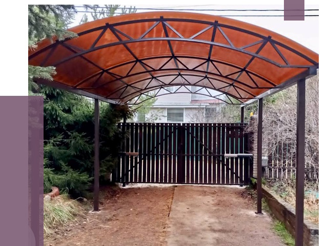 Арочные навесы в Благовещенске от 12931 руб. — изготовление и монтаж | ПРОЛЁТ-Бгв