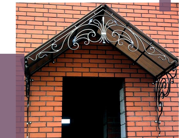 Металлические козырьки в Благовещенске от 10853 руб. 