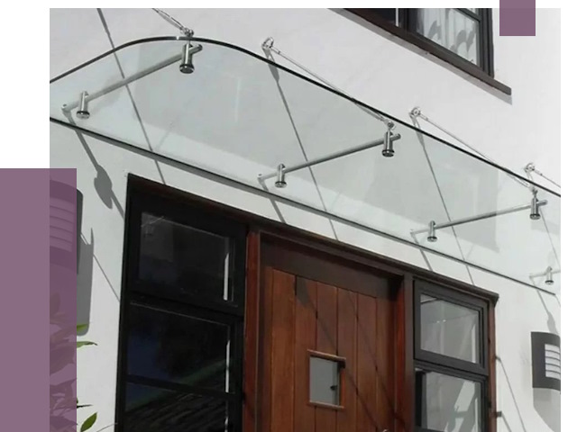 Стеклянные козырьки в Благовещенске от 19214 руб. | ПРОЛЁТ-Бгв