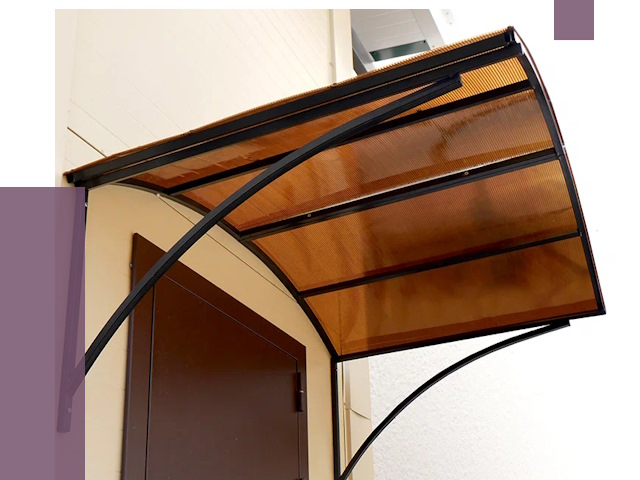 Недорогие козырьки в Благовещенске от 7706 руб.  | ПРОЛЁТ-Бгв