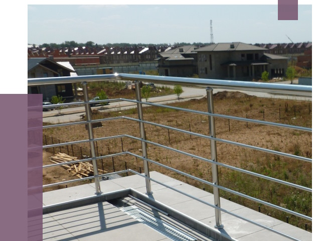 Парапеты из нержавеющей стали в Благовещенске от 8101 руб. за м² | ПРОЛЁТ-Бгв