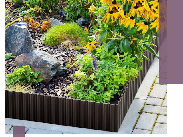 Металлические бордюры для клумб в Благовещенске — производство и монтаж