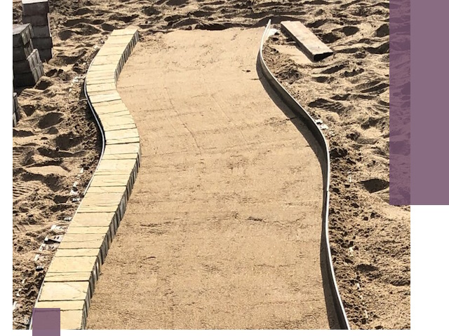 Металлические бордюры для тротуаров в Благовещенске — прочные и долговечные